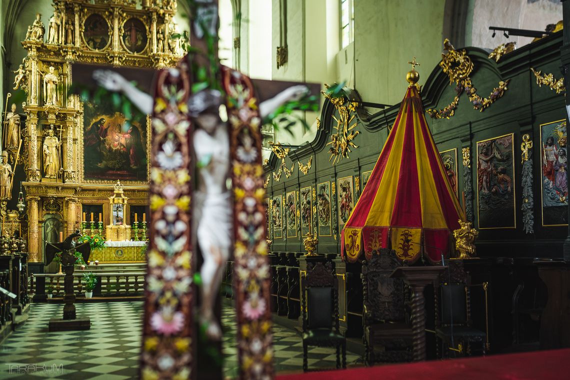 umbraculum, papieski parasol, bazylika św. Mikołaja, Gdańsk 2025