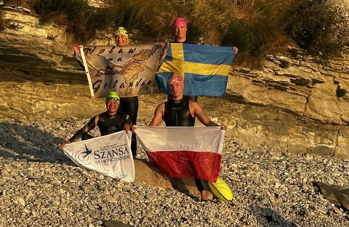 Polacy dopłynęli wpław na Gotlandię! Wśród uczestników wyprawy gdańszczanka