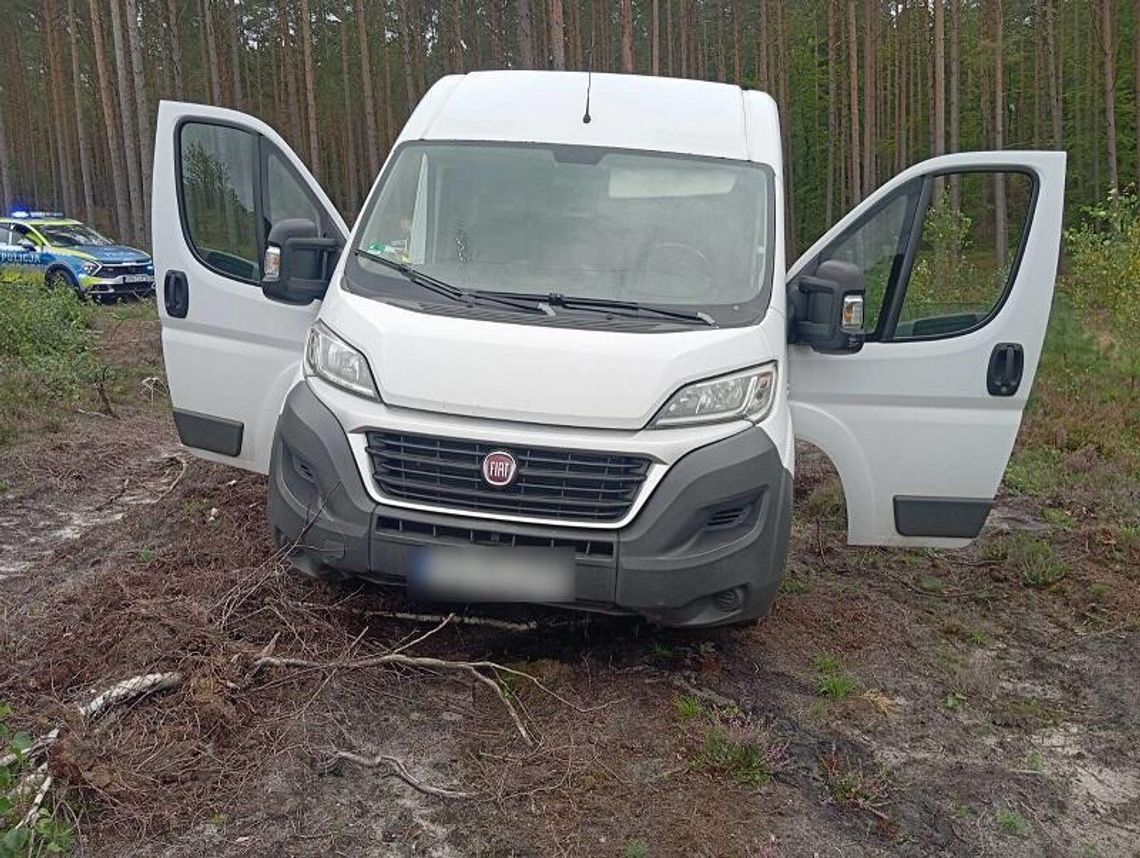 samochód, za którym prowadzono pościg w powiecie lęborskim