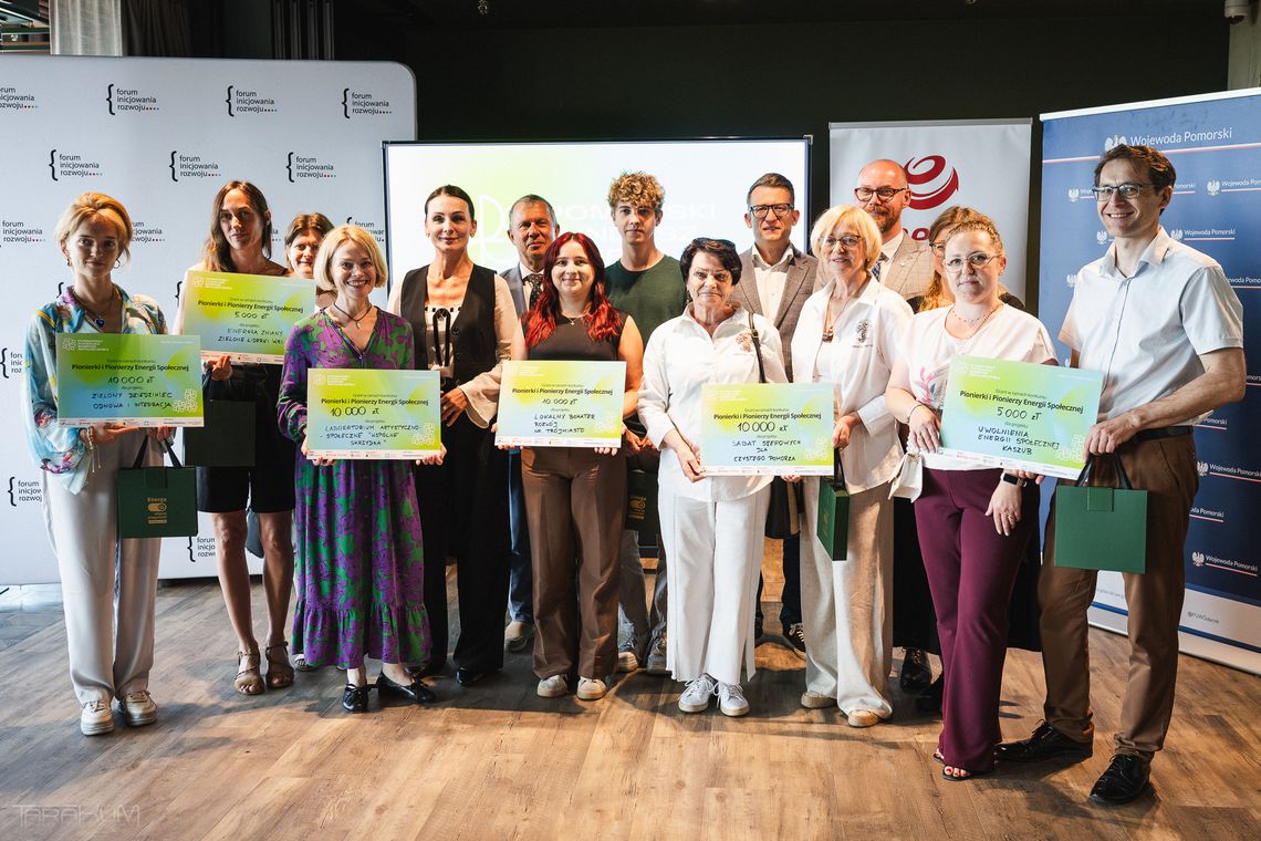 Pomorski Fundusz Energii Społecznej. Granty dla organizacji z całego regionu rozdane laureaci Pomorskiego Funduszu Energii Społecznej na gali w Olivia Star, Gdańsk 2026