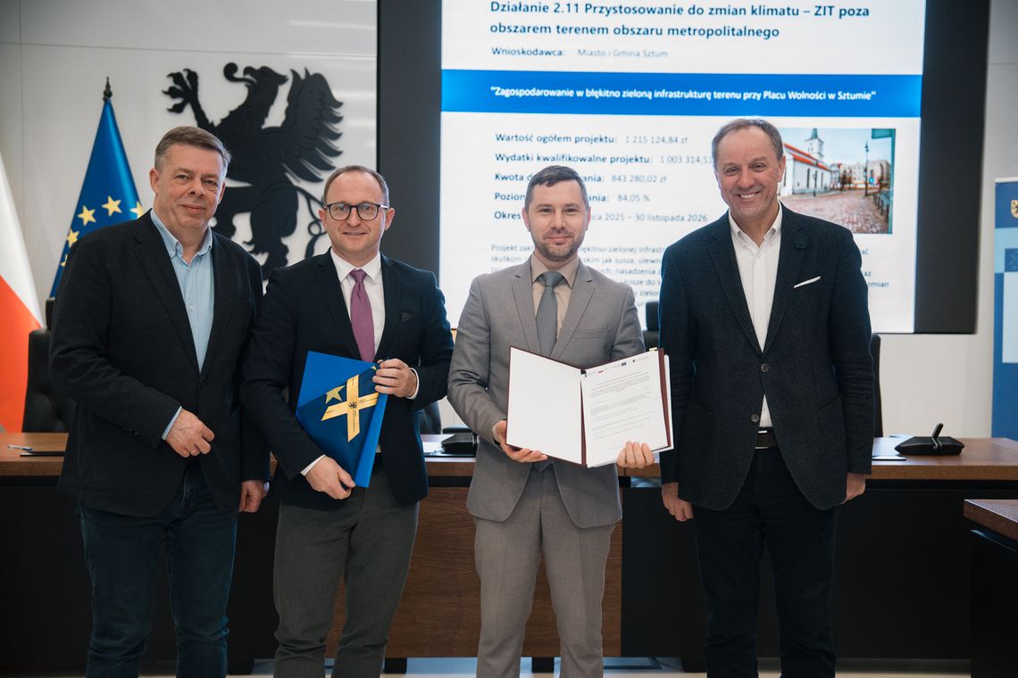 podpisanie umów na dofinansowanie siedmiu ważnych inwestycji z programu Fundusze Europejskie dla Pomorza 2021-2027