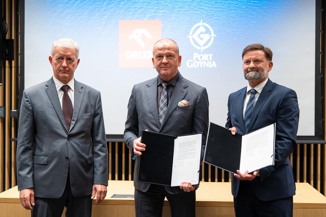 Port Gdynia przygotowuje się do bunkrowania statków LNG i bioLNG. Pomoże Orlen podpisanie porozumienia przez Orlen i Zarząd Morskiego Portu Gdynia