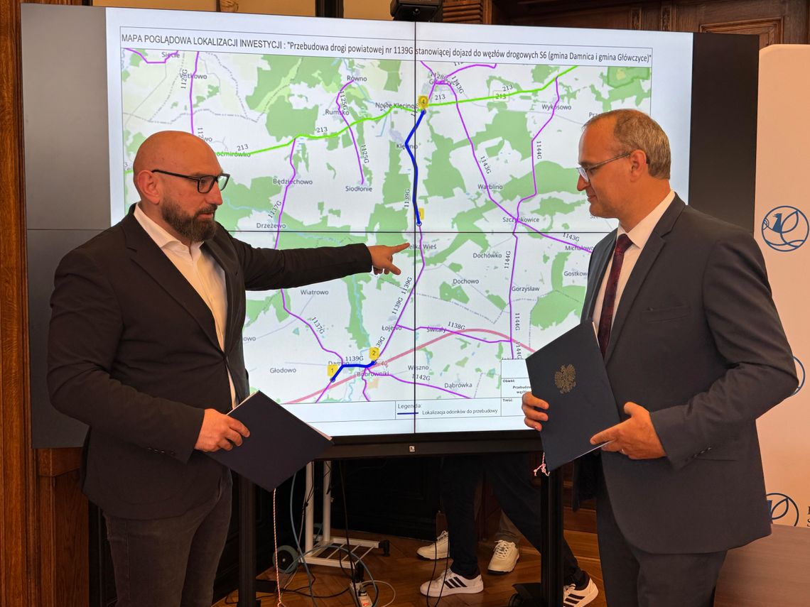 podpisanie umowy na modernizację drogi powiatowej nr 1139G
