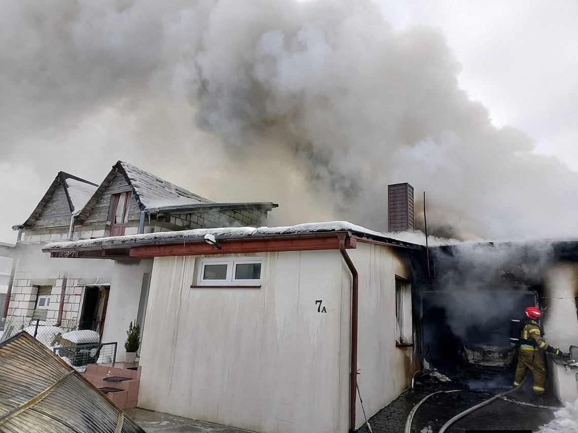 Powiat wejherowski: Pożar budynku jednorodzinnego w Gościcinie. Jedna osoba poszkodowana!