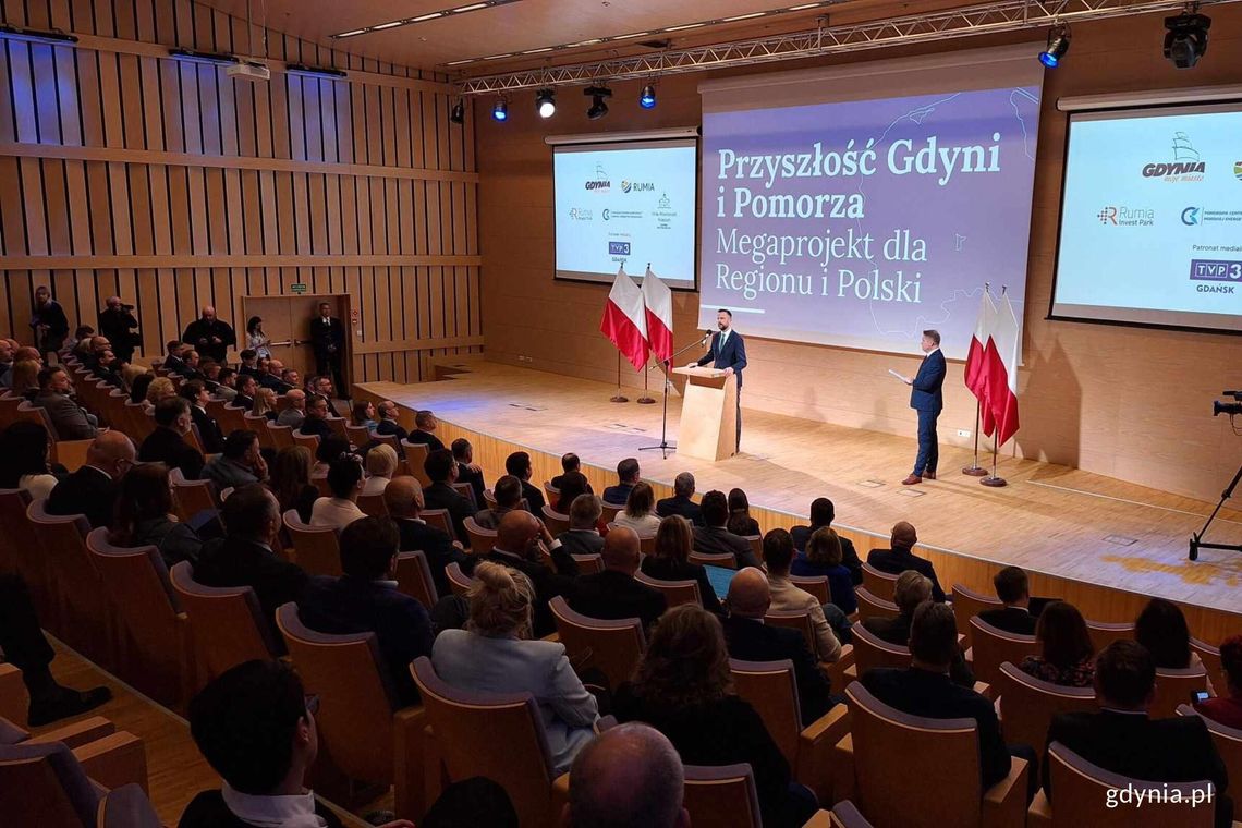Powstanie Zielony Okręg Przemysłowy Kaszubia. To wielki projekt dla Pomorza i Polski konferencja „Przyszłość Gdyni i Pomorza” w Pomorskim Parku Naukowo-Technologicznym w Gdyni