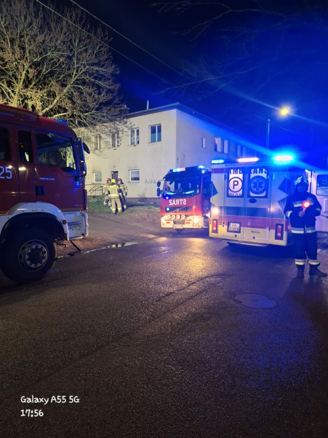 pożar w Gościcinie