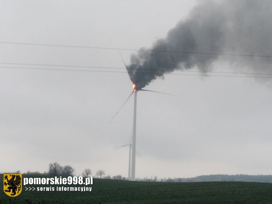 pożar turbiiny wiatrowej, Grodziec