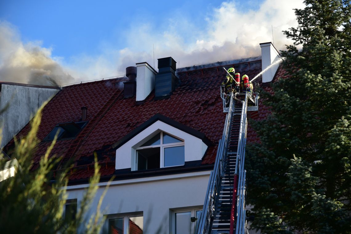 pożar ZUS w Sztumie
