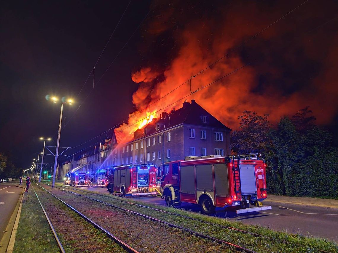 pożar Gdańsk