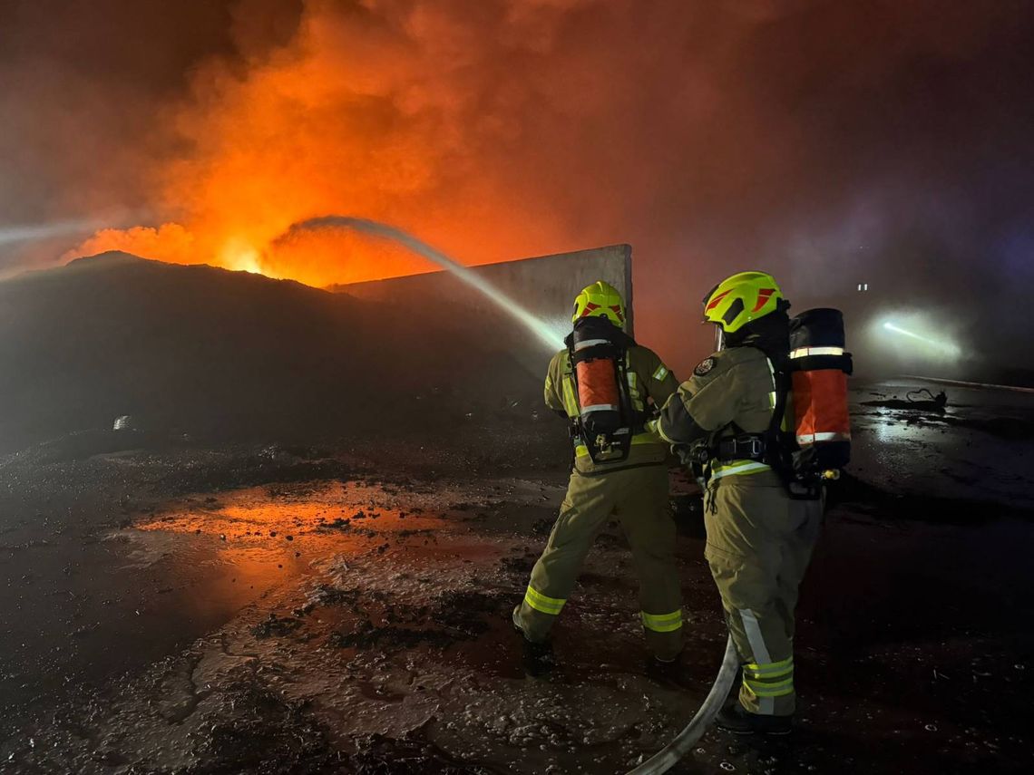 pożar zakładu utylizacji opon, Rożental 2026