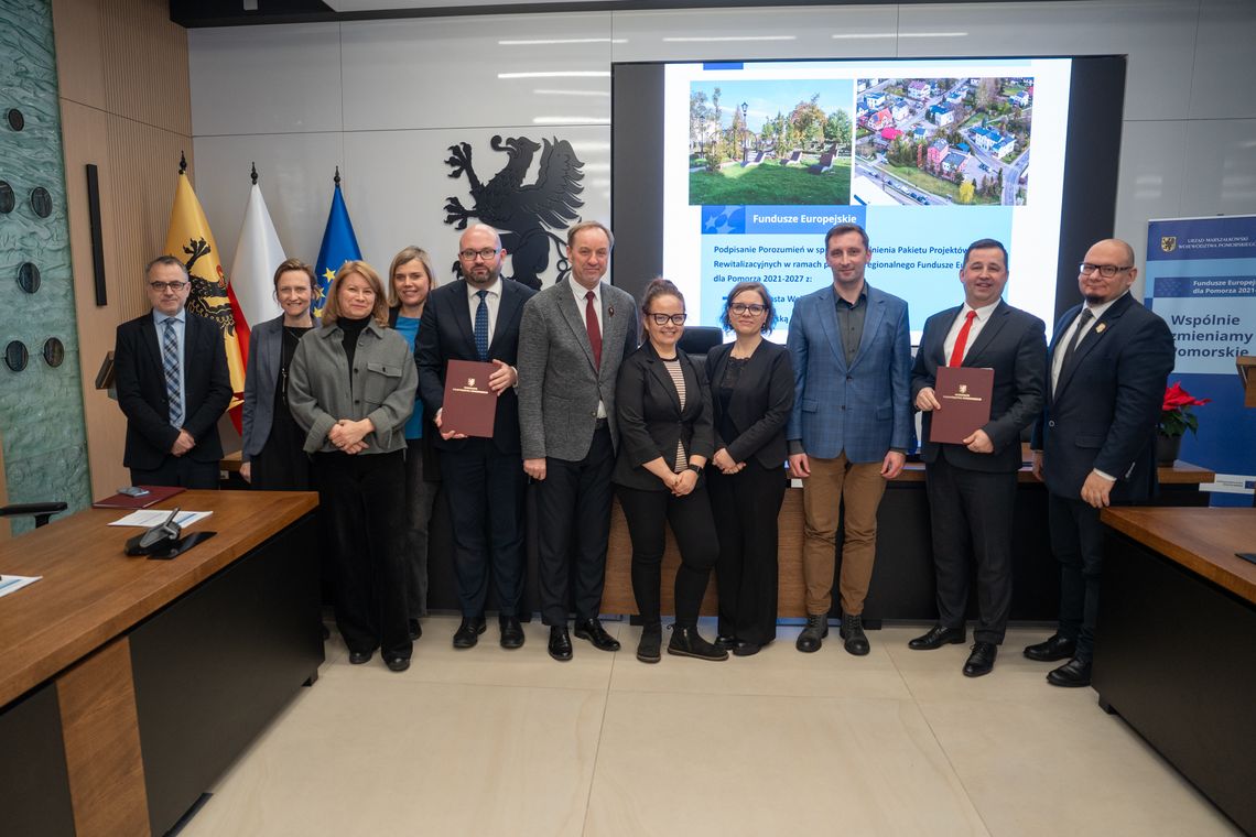 Prawie 30 mln zł unijnego wsparcia na rewitalizację dla Rumi i Wejherowa