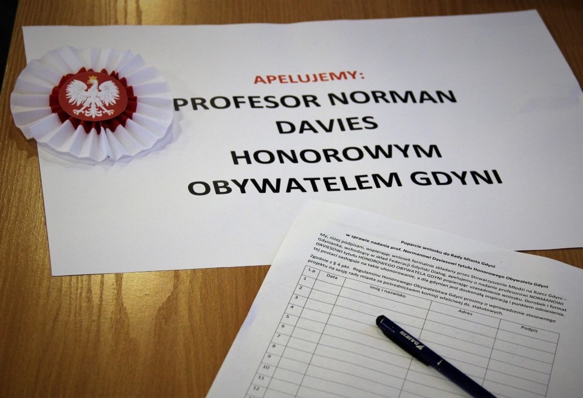 Norman Davies honorowym obywatelem Gdyni? Ruszyła zbiórka podpisów