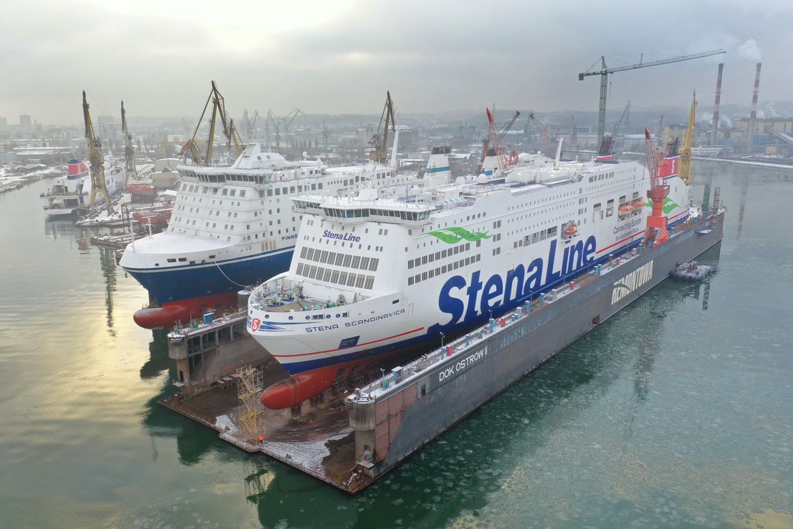 Promy największych europejskich operatorów serwisowane w dokach i przy nabrzeżach stoczni Remontowa S.A.