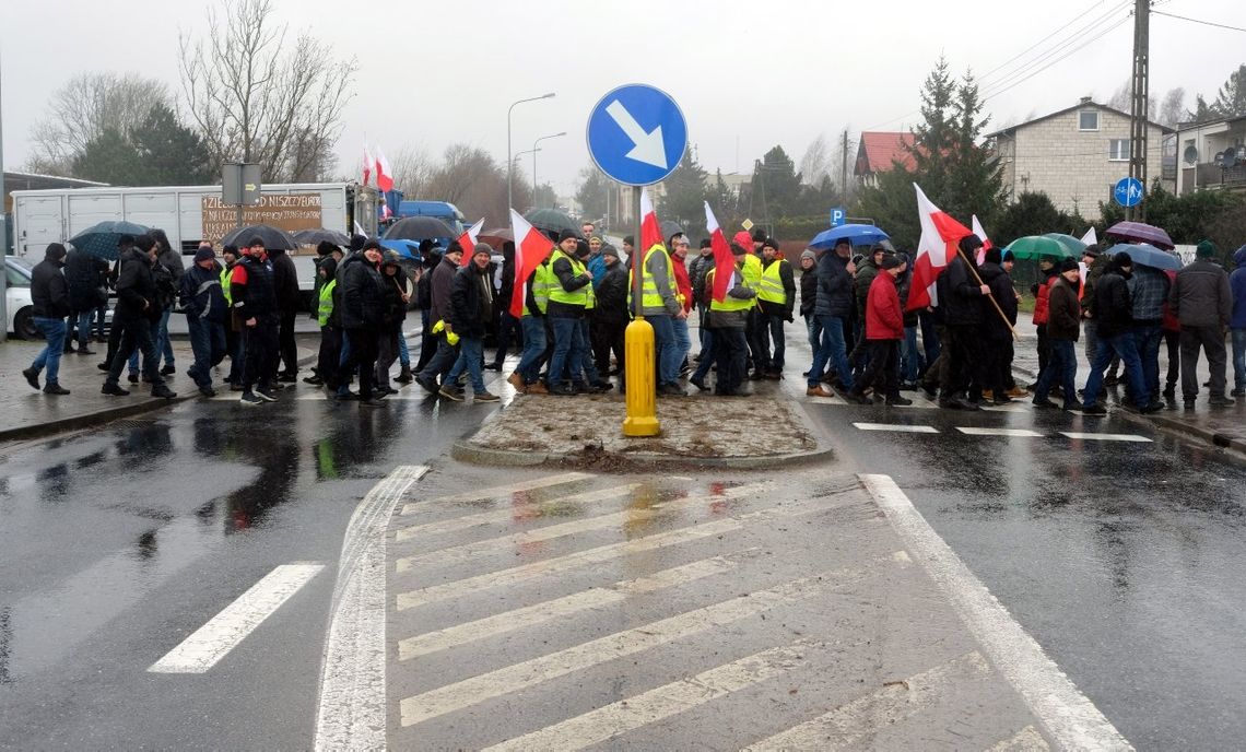 protest rolników w Chojnicach, 2024