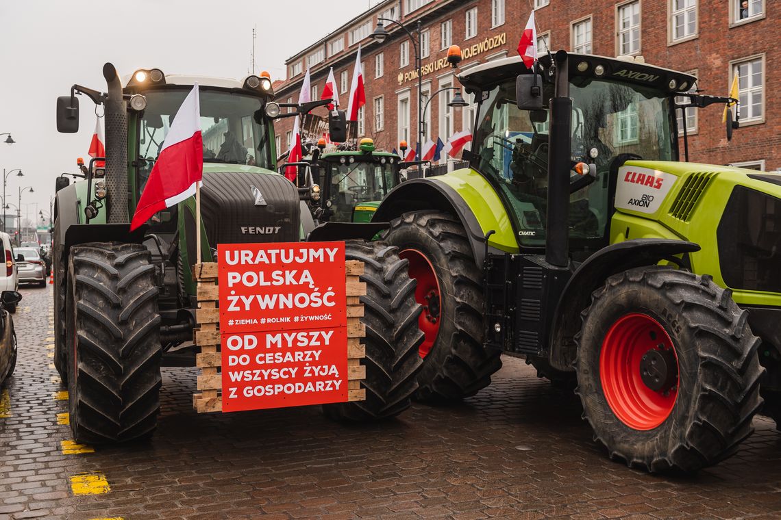 protest rolników, Pomorski Urząd Wojewódzki, Gdańsk, 2024