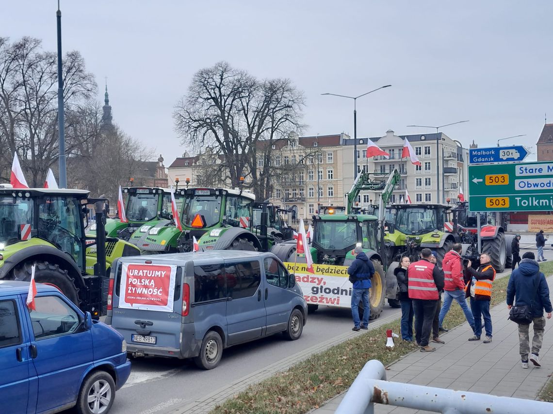 protest rolników, Elbląg 2024