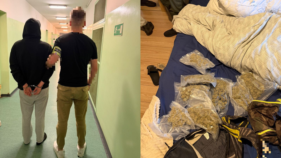 Prowadził pod wpływem kokainy. W domu miał prawie kilogram narkotyków Słupsk: Prowadził pod wpływem kokainy. W domu miał prawie kilogram narkotyków
