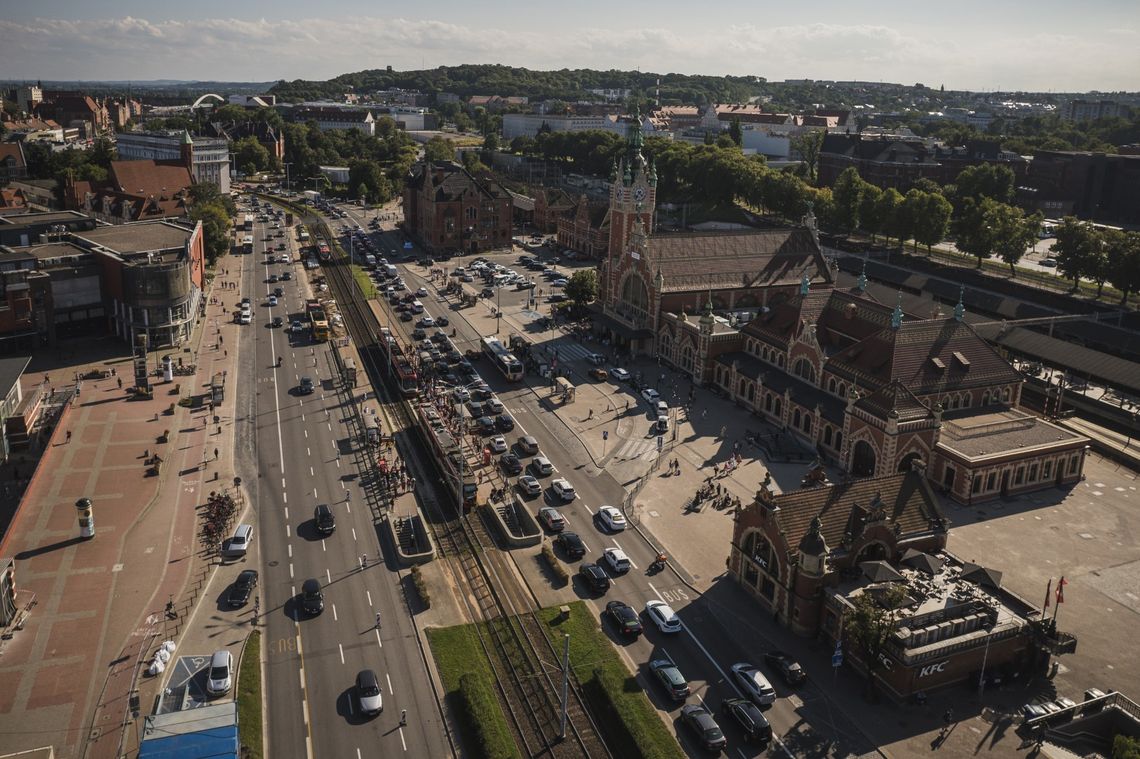 Gdańsk, dworzec Gdańsk Główny, przejście naziemne Gdańsk