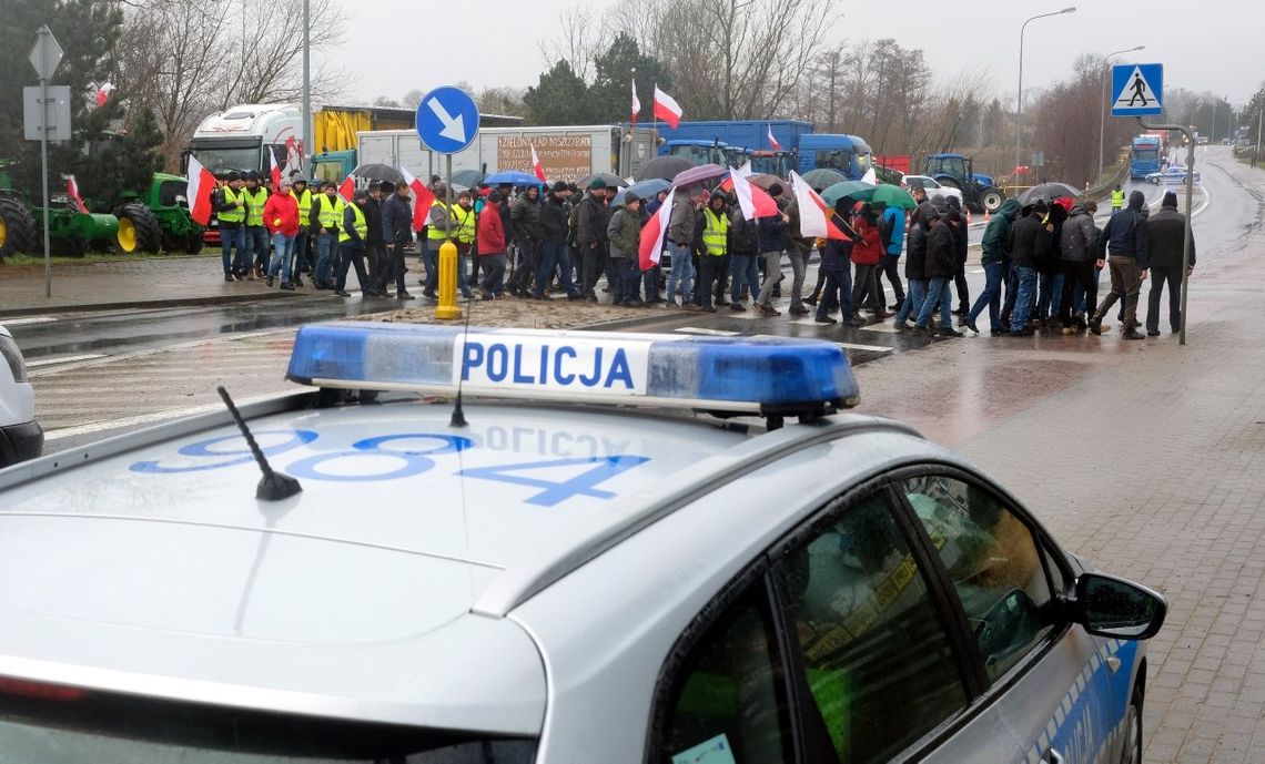 protest rolników w Chojnicach, 2024