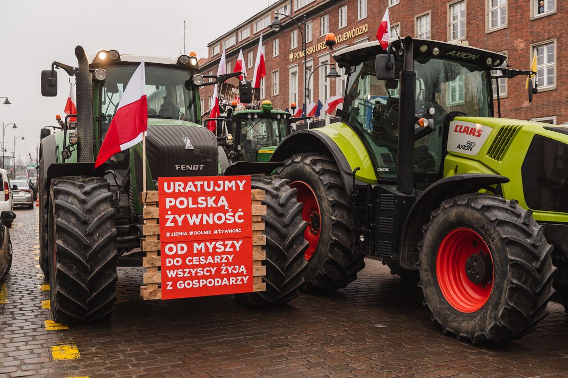 Protesty rolników na Pomorzu