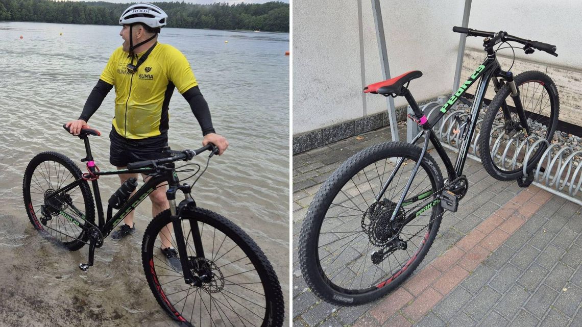 burmistrz Rumi Michał Pasieczny i jego ukradziony rower