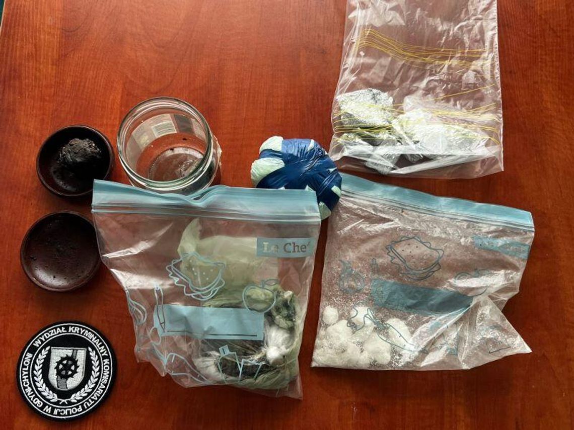 Rumia: W mieszkaniu miał amfetaminę, haszysz i plantację marihuany