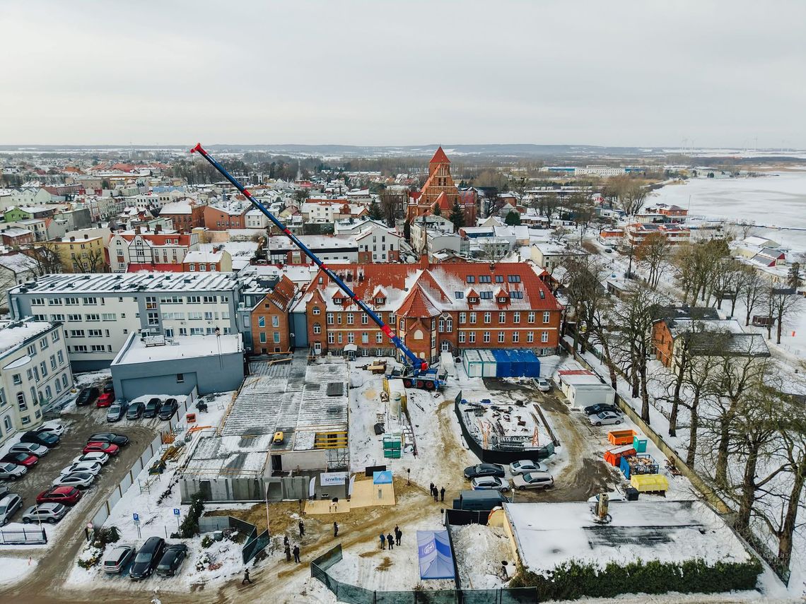 nowy budynek Szpitala Puckiego, plac budowy 2026