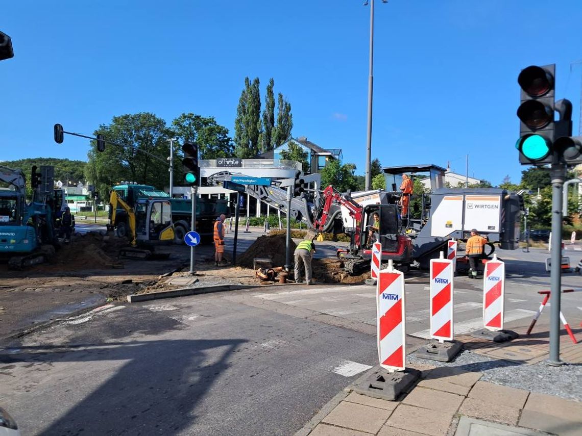 remont alei Niepodległości w Sopocie