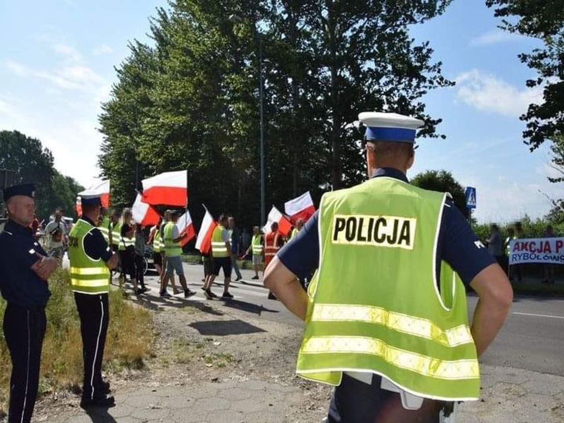 protest rybaków we Władysławowie