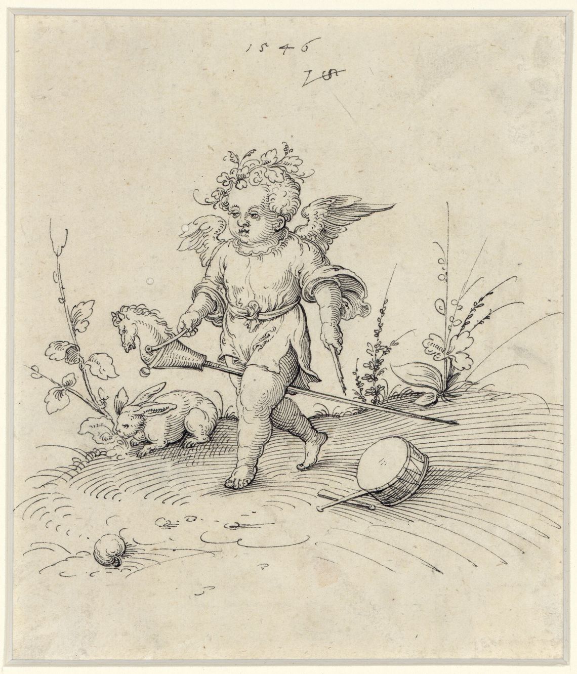 Virgil Solis, „Putto z zabawkami”