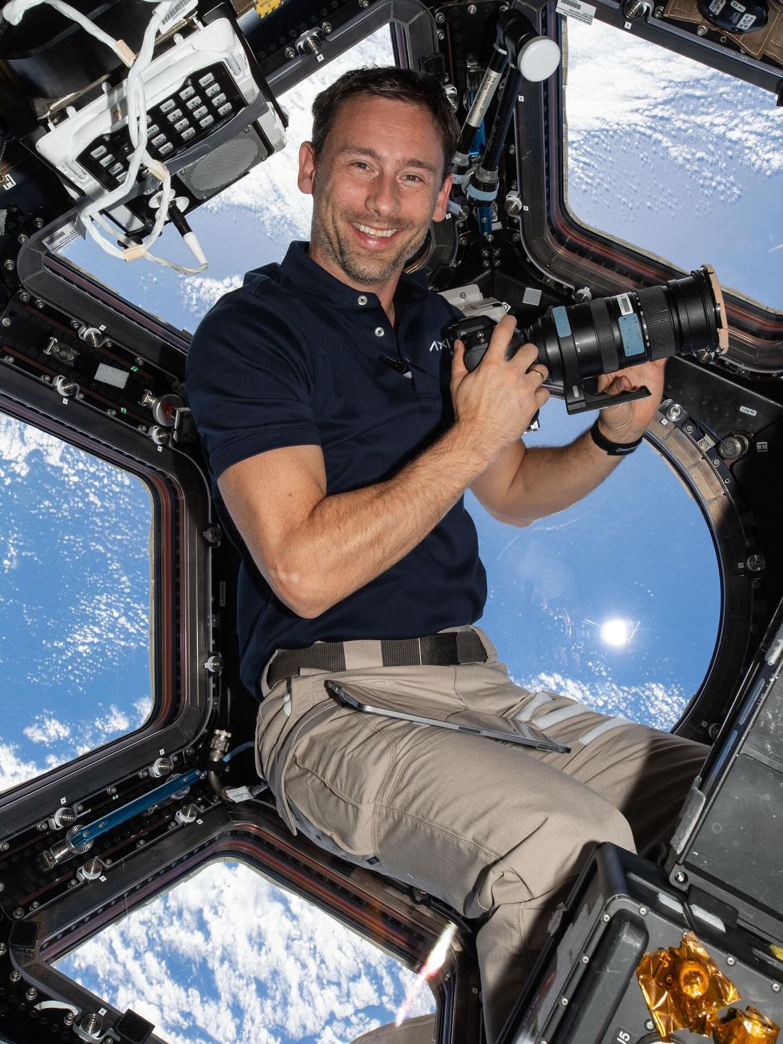 Sławosz Uznański Wiśniewski w kosmosie