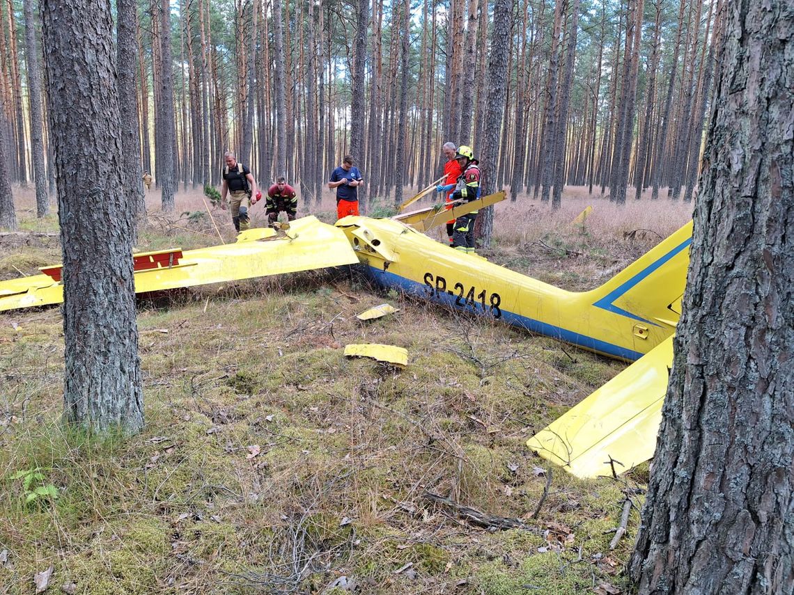 wypadek szybowca pod Borskiem