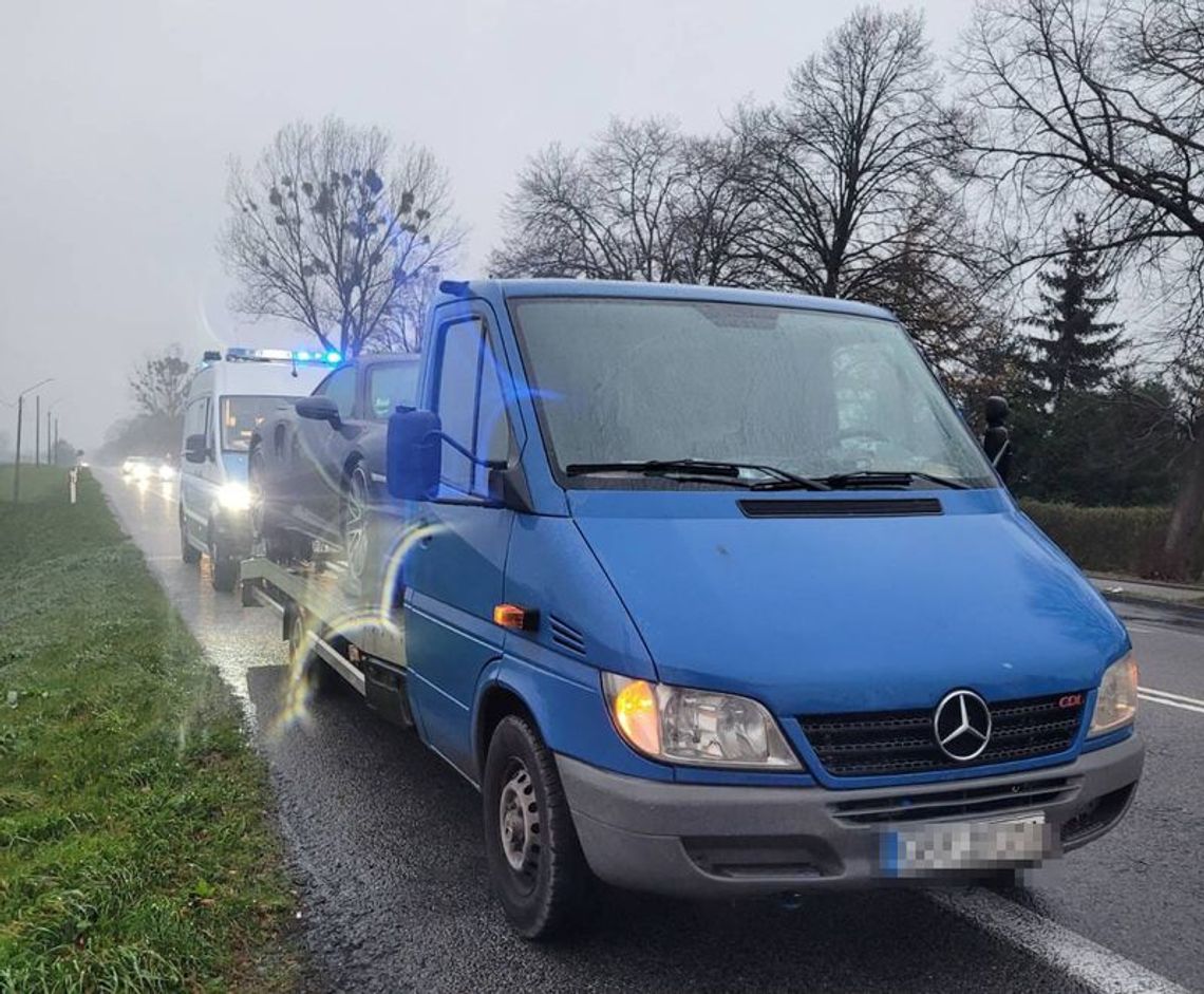 Słupsk: Na starej lawecie wiózł... całkiem nowe porsche