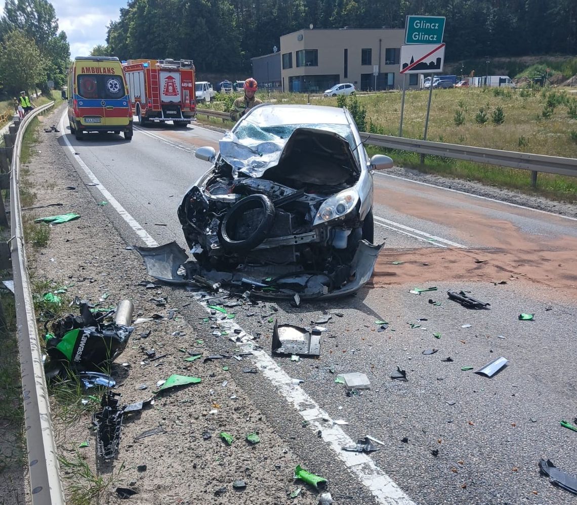 Śmiertelny wypadek w Glinczu. Nie żyje 47-letni motocyklista Śmiertelny wypadek w Glinczu. Nie żyje 47-letni motocyklista