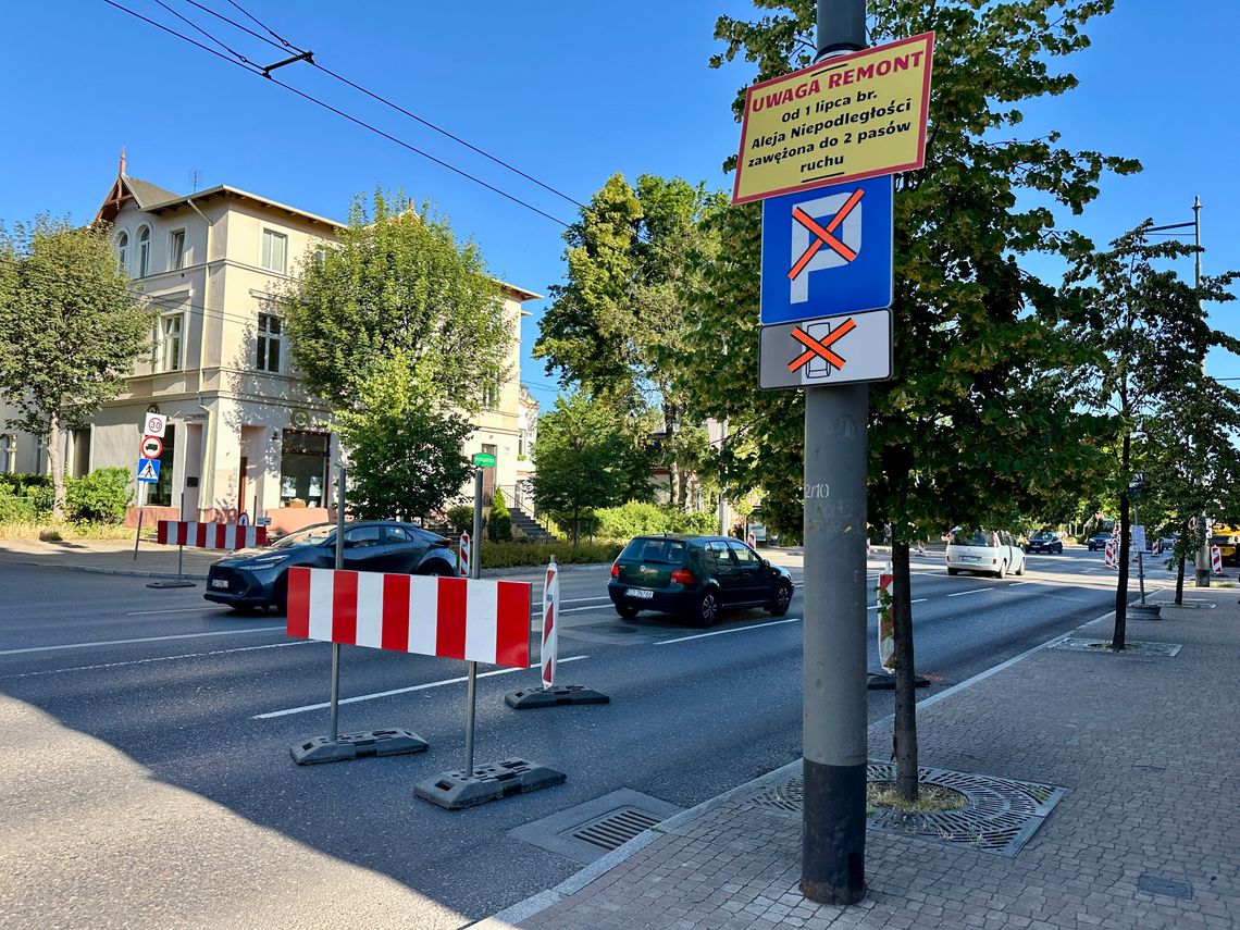 Drugi etap remontu Alei Niepodległości w Sopocie. Będą objazdy i utrudnienia