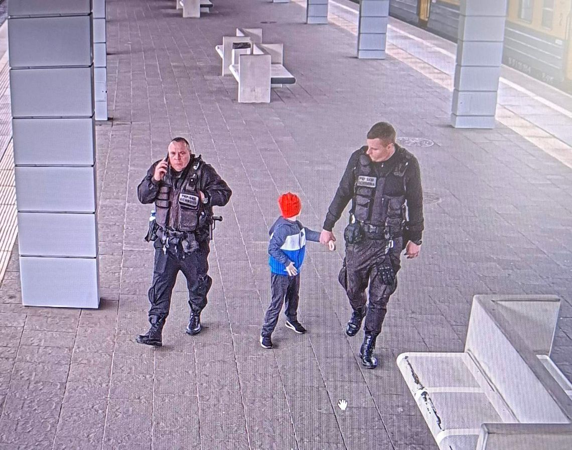 zaginiony pięciolatek z policjantami, Gdańsk