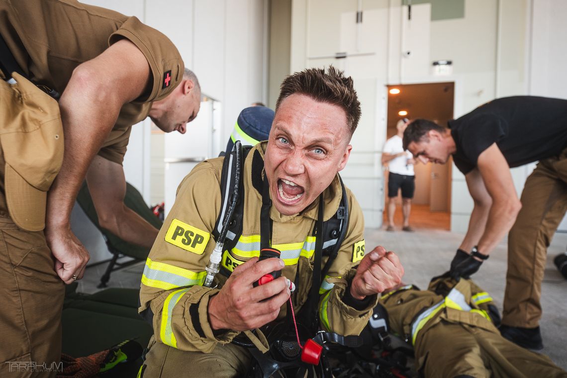 Pomorski Bieg Strażaków na 34. piętro Olivia Star