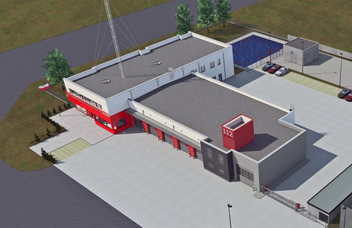 Strażacy z Ustki przeniosą się do Grabna. Zobacz wizualizację nowej siedziby Strażacy z Ustki przeniosą się do Grabna. Zobacz wizualizację nowej siedziby