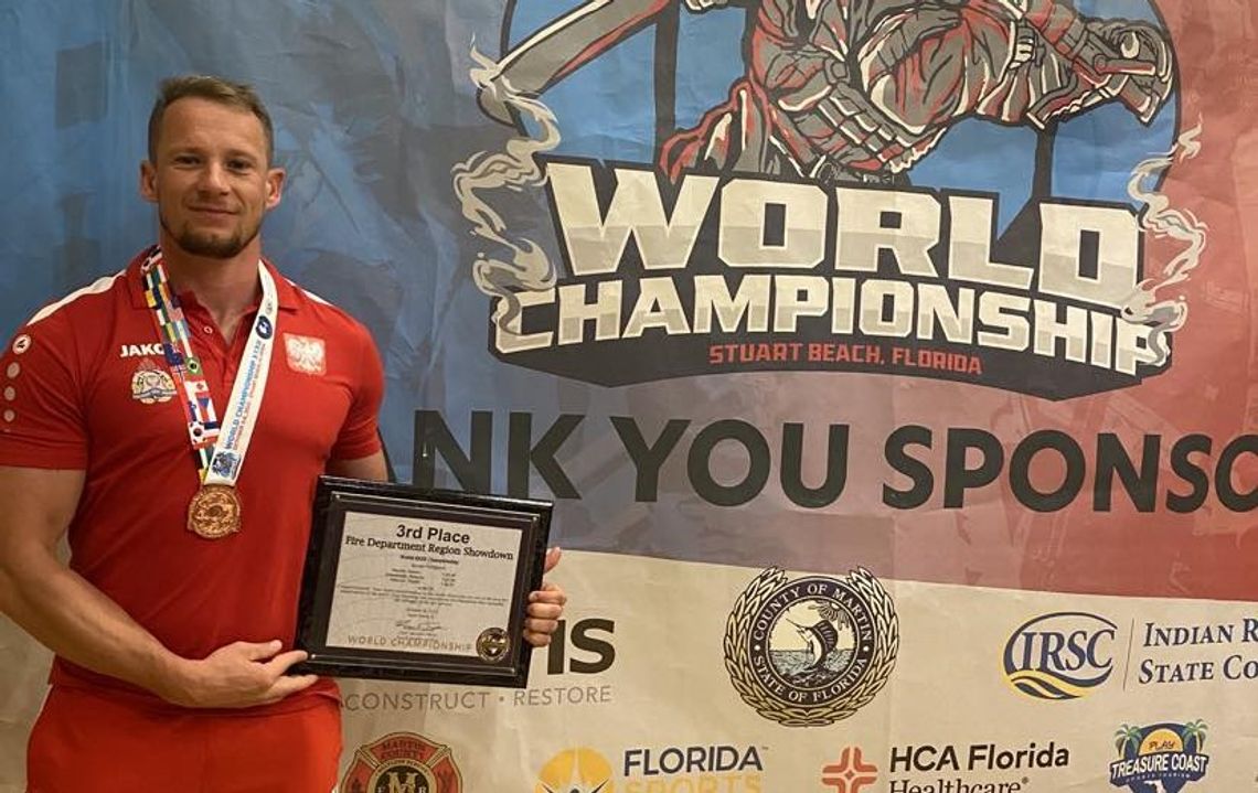 Strażak ze Sztumu brązowym medalistą zawodów Firefighter Challenge na Florydzie!