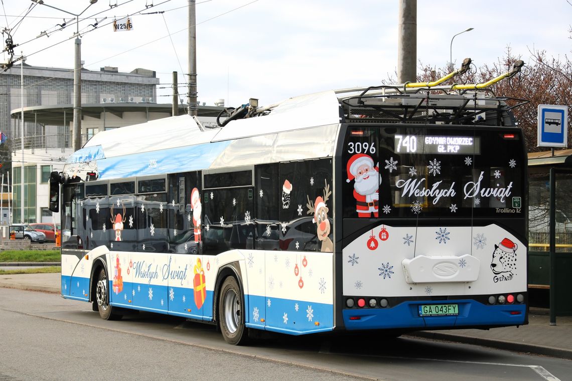 świąteczny trolejbus, Gdynia