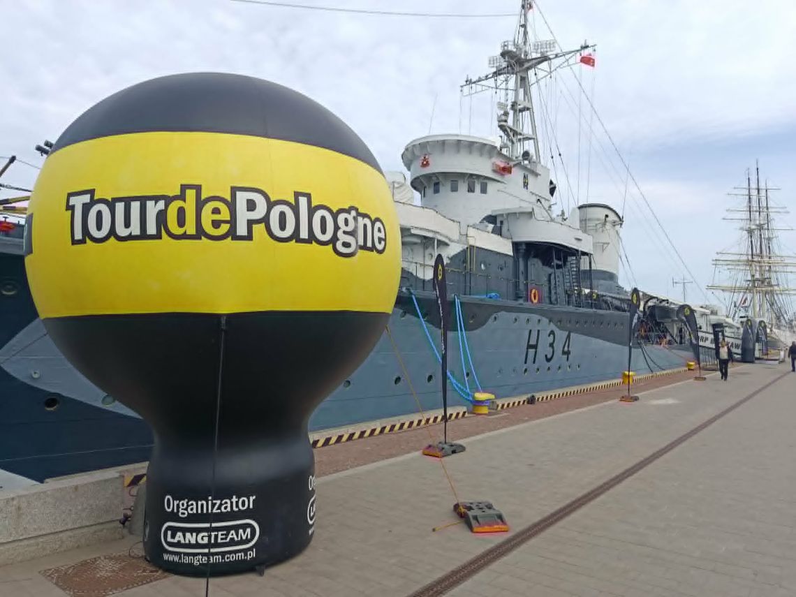 ORP „Błyskawica”, prezentacja pierwszego etapu Tour de Pologne, Gdynia 2026