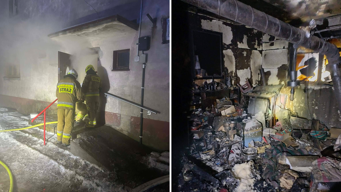 Tragiczny pożar niedaleko Starej Kiszewy. Nie żyje 65-letni mężczyzna Tragiczny pożar niedaleko Starej Kiszewy. Nie żyje 65-letni mężczyzna