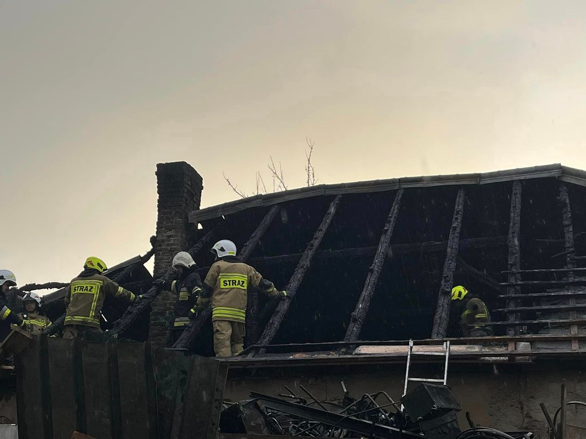 Tragiczny pożar ośrodka w Smażynie. Jedna osoba nie żyje