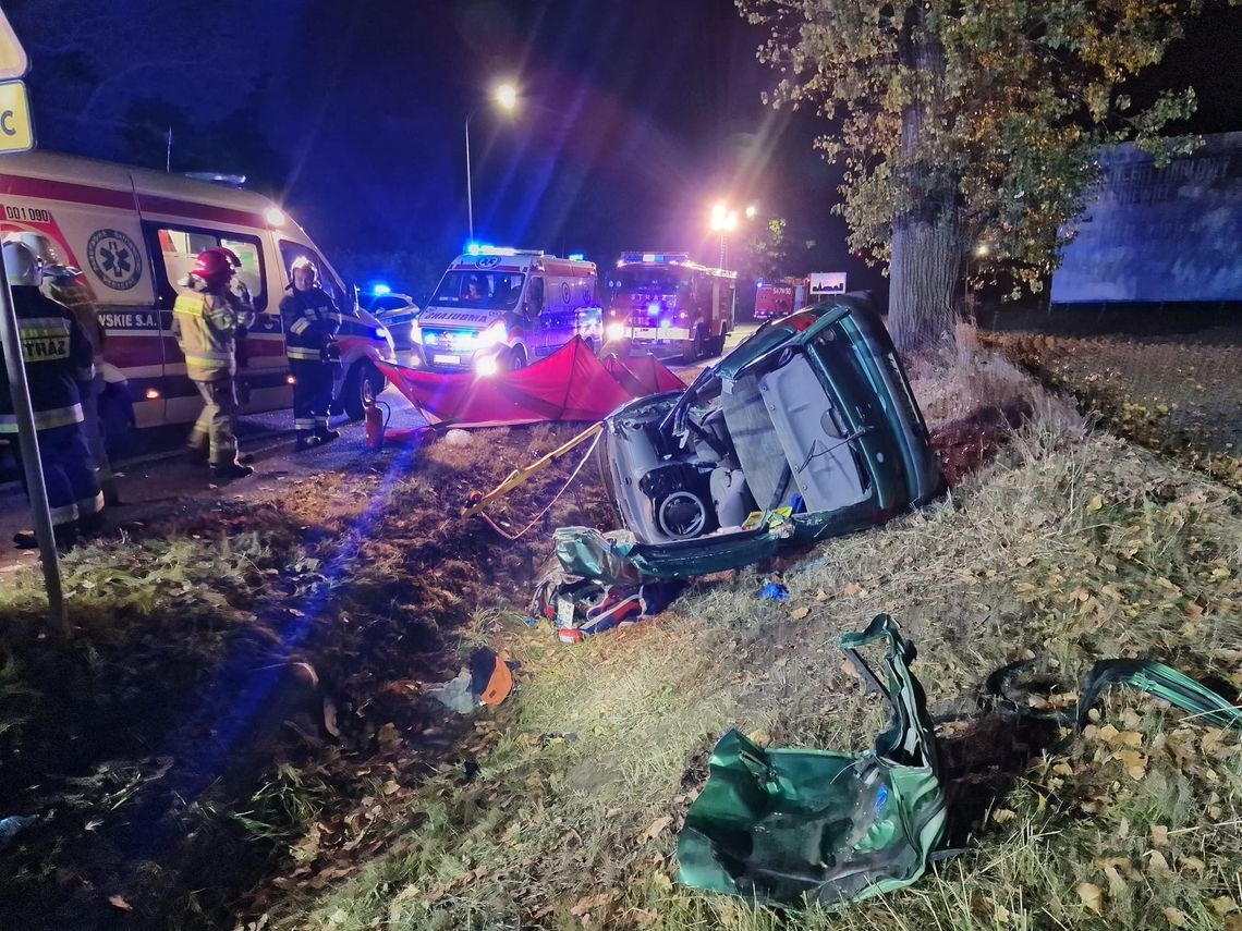 Tragiczny wypadek na drodze 91 w Lignowach Szlacheckich, jedna osoba nie żyje