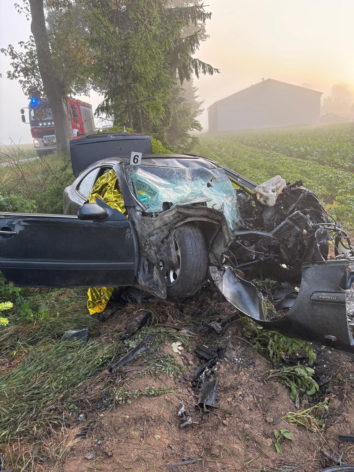 śmiertelny wypadek w Kraśniewie