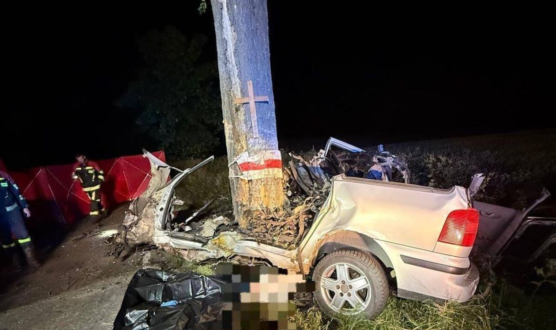 Tragiczny wypadek w Bolesławowie! Nie żyje 19-letni kierowca śmiertelny wypadek, Bolesławowo