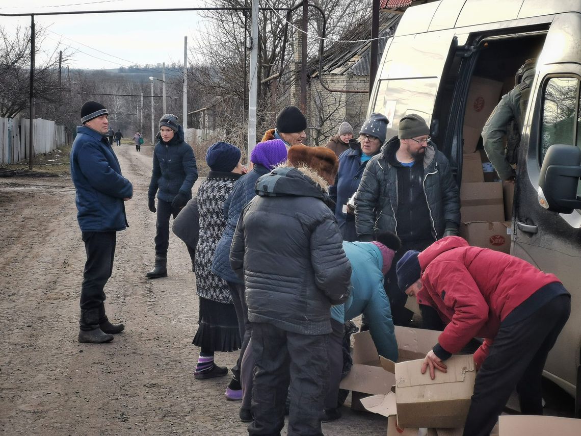 Transport z pomocą od Tczew dla Ukrainy trafił do Bachmutu