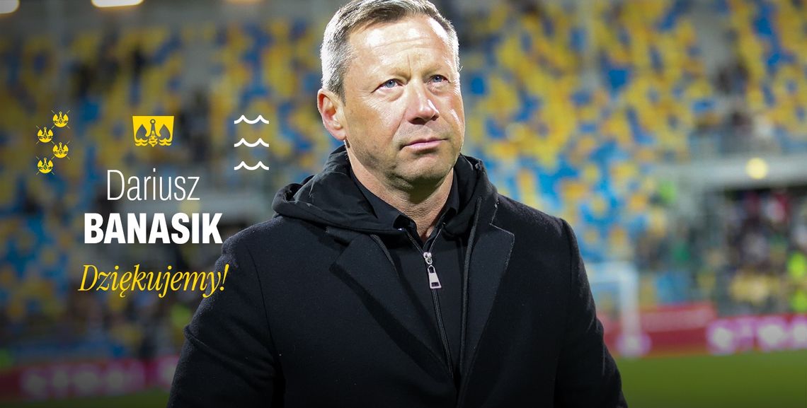 Trener Dariusz Banasik odchodzi z Arki Gdynia Trener Dariusz Banasik odchodzi z Arki Gdynia