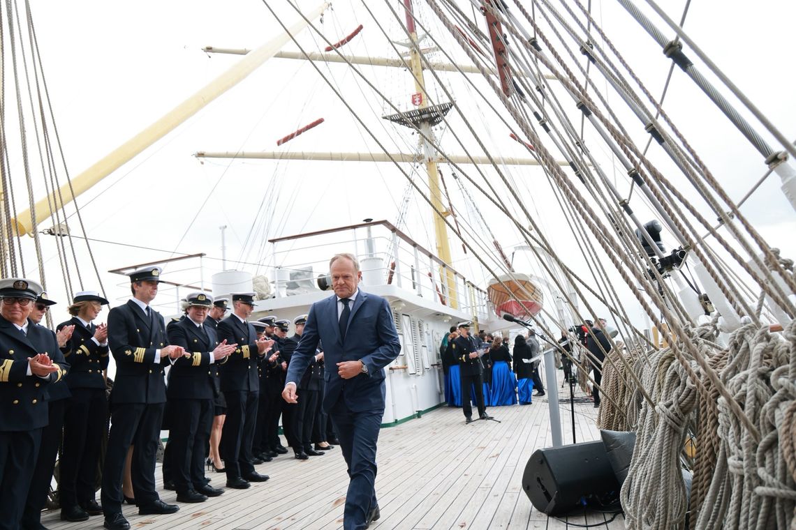 Premier Donald Tusk w Gdyni: "Stajemy się portową potegą"