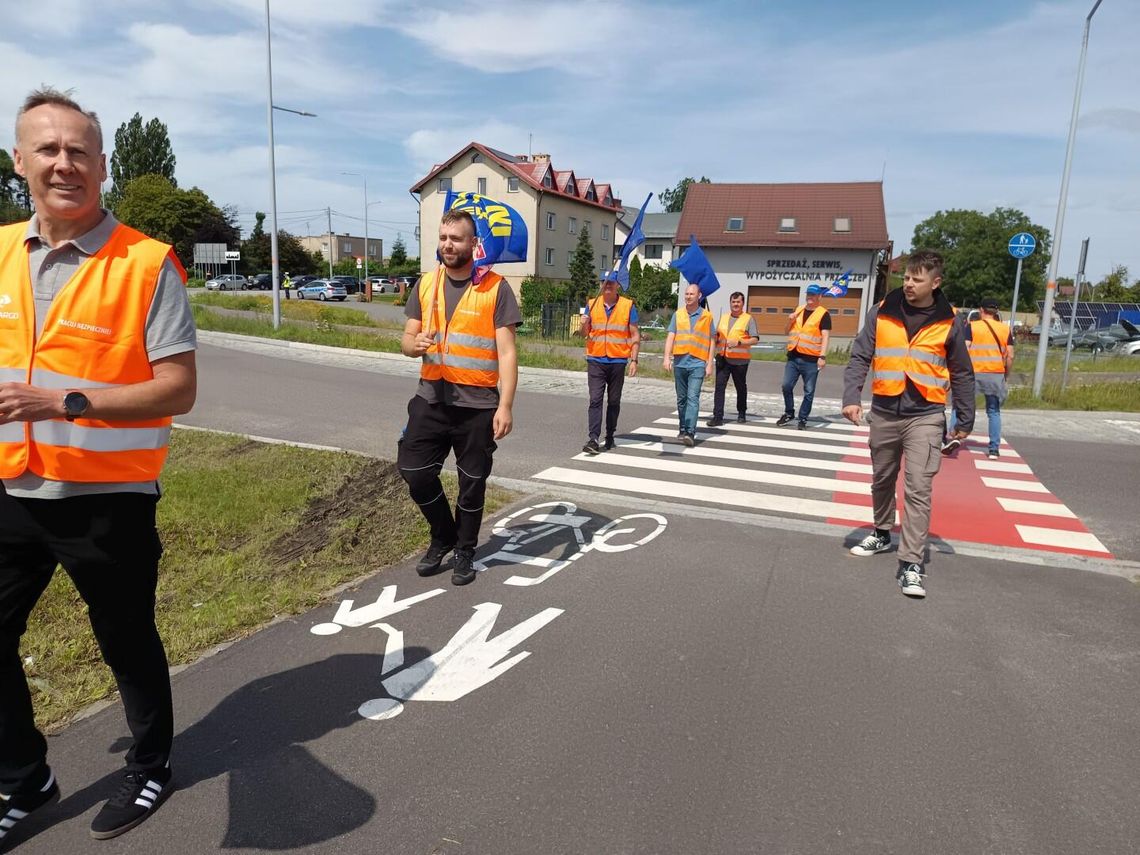 protest kolejarzy w Czarlinie